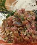 秋刀魚のなめろう☆海苔に乗せて♪