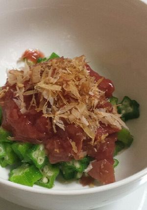 オクラの梅肉あえ☆お酒のあてに-レシピのメイン写真