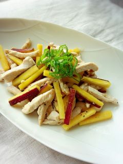 さつまいもと鶏肉の塩バター炒め-レシピのメイン写真