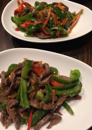 豚のハツとピーマンの青椒肉絲風-レシピのメイン写真