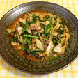 簡単おかず!サバ缶ニラキムチ炒め♪