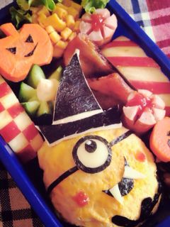 キャラ弁✴︎ミニオン✴︎ハロウィン-レシピのメイン写真