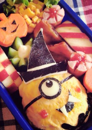キャラ弁✴︎ミニオン✴︎ハロウィン-レシピのメイン写真
