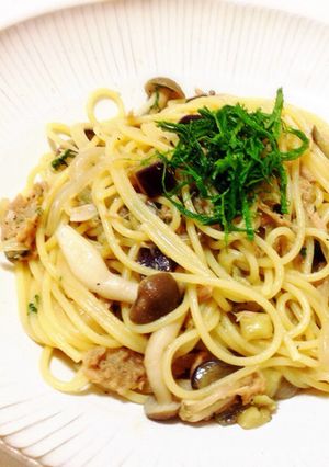 茄子しめじツナの和風パスタ-レシピのメイン写真