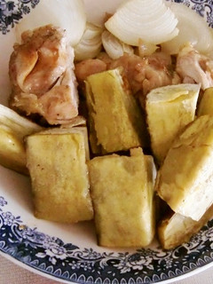 ”糀塩”で味付け、さつま芋ともも肉焼き-レシピのメイン写真