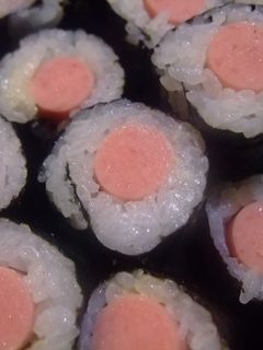 魚肉ソーセージde細巻き寿司-レシピのメイン写真