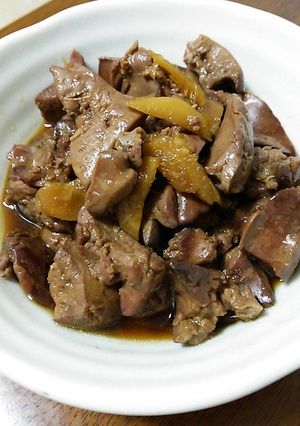 ♪おいしい簡単♪鶏肝煮(^^)-レシピのメイン写真