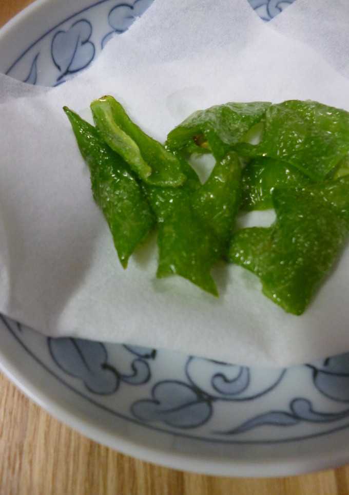 甘とうの素揚げ-レシピのメイン写真