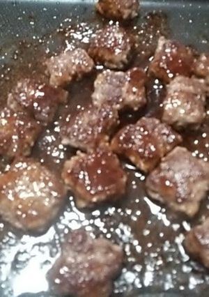 節約！合挽き肉でサイコロステーキ♪-レシピのメイン写真