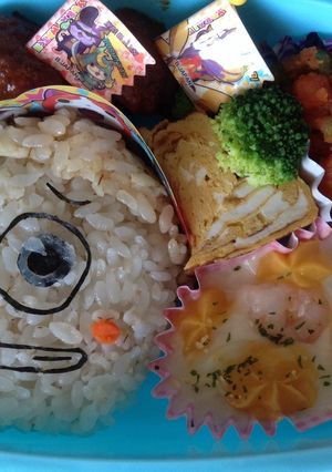 妖怪ウォッチで一つ目小僧♪キャラ弁-レシピのメイン写真
