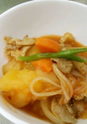 クッキングトマトソースdeトマト肉じゃが-レシピのメイン写真