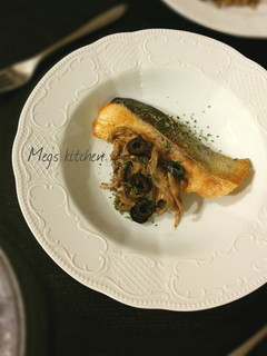 秋鮭のソテー**舞茸ソース添え-レシピのメイン写真