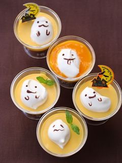 ハロウィン★おばけちゃんのマンゴープリン-レシピのメイン写真