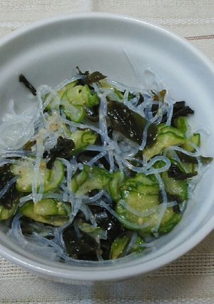 きゅうり・わかめ・春雨の酢の物-レシピのメイン写真
