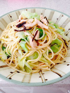 簡単☆キャベツとツナの塩昆布パスタ-レシピのメイン写真