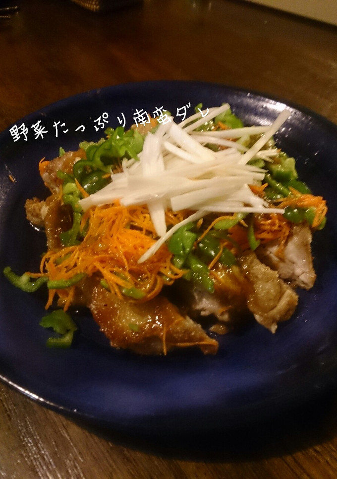 野菜たっぷり♡鶏もも肉の唐揚げの南蛮だれ-レシピのメイン写真