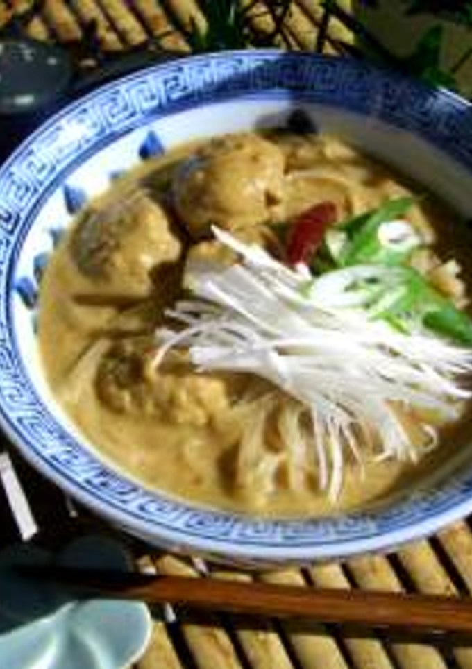 簡単、おいしい！タイ風カレーうどん♪-レシピのメイン写真