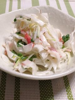 簡単!10分!大根サラダのマヨネーズ和え-レシピのメイン写真