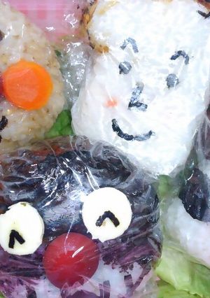 キャラ弁アンパンマンと仲間たち-レシピのメイン写真