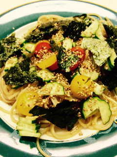 ゴマが香る和風パスタ-レシピのメイン写真