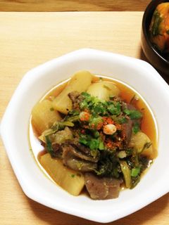 圧力鍋で簡単 牛スジ大根-レシピのメイン写真