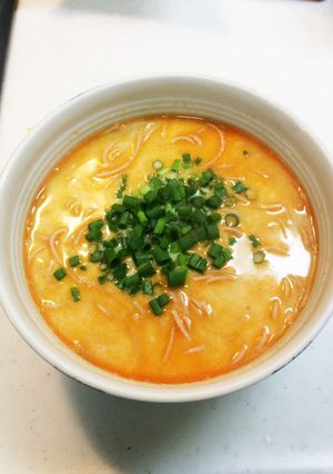 夜食に！お腹に優しいゴマミルクそば-レシピのメイン写真
