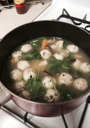 あっさりスープにしっかり鳥肉団子のスープ-レシピのメイン写真