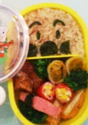 キャラ弁♡海苔だけアンパンマン-レシピのメイン写真