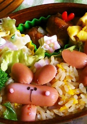 簡単ｳｨﾝﾅｰのうさぎちゃん-レシピのメイン写真