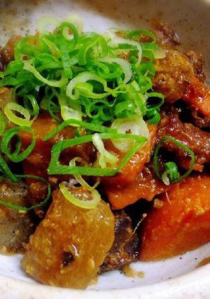 大根たっぷりの牛すじ味噌煮焼き-レシピのメイン写真
