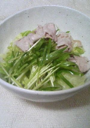 空心菜の超早サラダ-レシピのメイン写真