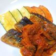 秋刀魚のグリル☆セロリのトマトソース添え