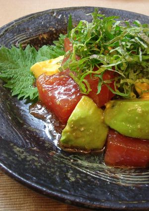 アボカド・マグロ◇大葉にんにく醤油風味-レシピのメイン写真