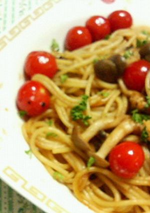 デミグラスソースがミソ☆プチトマパスタ♪-レシピのメイン写真