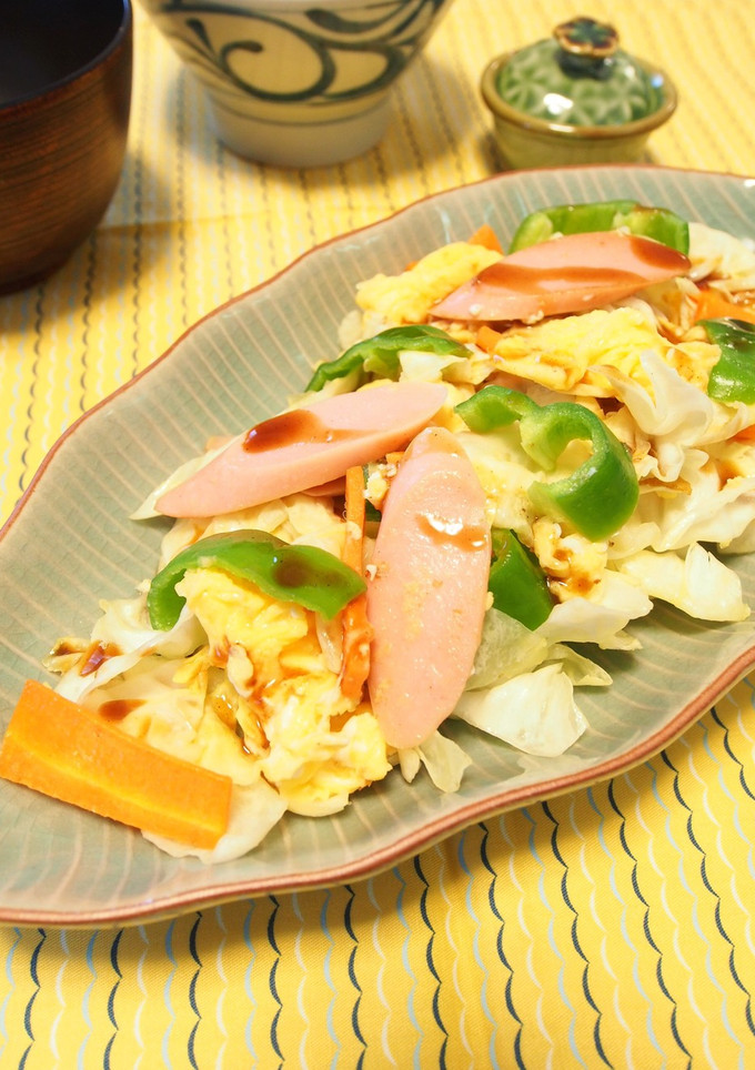 魚肉ソーセージとお野菜の炒め物-レシピのメイン写真