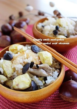 秋の味覚！栗ときのこの炊き込みご飯＊-レシピのメイン写真