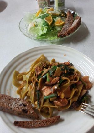 血管プラークダイエット食9（パスタ）-レシピのメイン写真