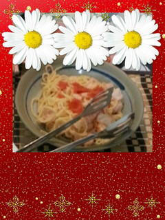 簡単☆明太子&サワークリームのパスタ♪-レシピのメイン写真