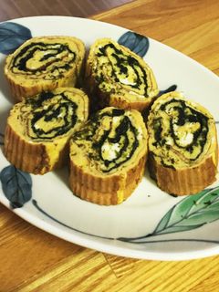 のり巻き厚焼き卵 お弁当にも だし巻き卵-レシピのメイン写真