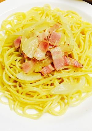 ベーコンと玉ねぎのヘペロンチーノ-レシピのメイン写真