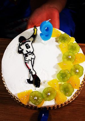 デコケーキ 坂本勇人選手-レシピのメイン写真