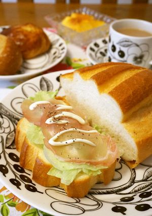 ランチに☆生ハムのオープンサンド-レシピのメイン写真
