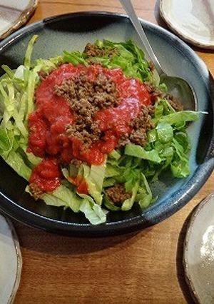 基本の完熟トマトソースでタコライス-レシピのメイン写真