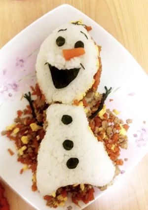 オラフのご飯ケーキ-レシピのメイン写真