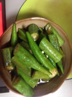 オクラの焼肉のタレ和え-レシピのメイン写真