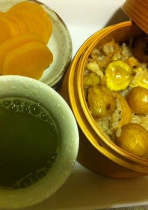 お金の貯まる「黄金の栗ご飯」-レシピのメイン写真