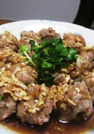 レンジで豚肉エビ団子-レシピのメイン写真