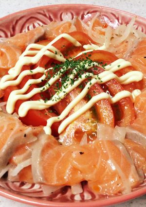 ✿サーモンとオニオンのカルパッチョ-レシピのメイン写真