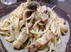 進化系★ベーコンと黒枝豆ソイソースパスタ-レシピのメイン写真