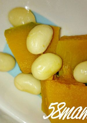 幼児食に♪大豆とかぼちゃ煮-レシピのメイン写真